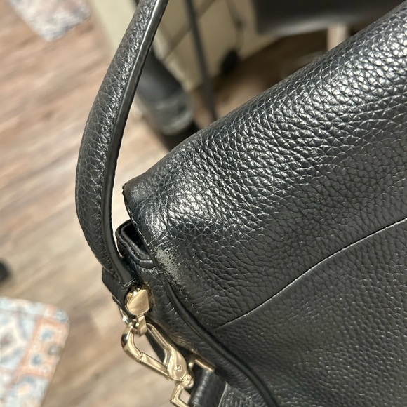 kate spade Chester Street Miri Black Pebbled Leather Shoulder Bag with Tassel - Picture 16 of 16